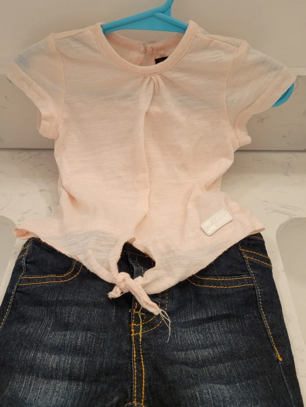 7 For All Mankind 12M Outfit - Jeans And Top